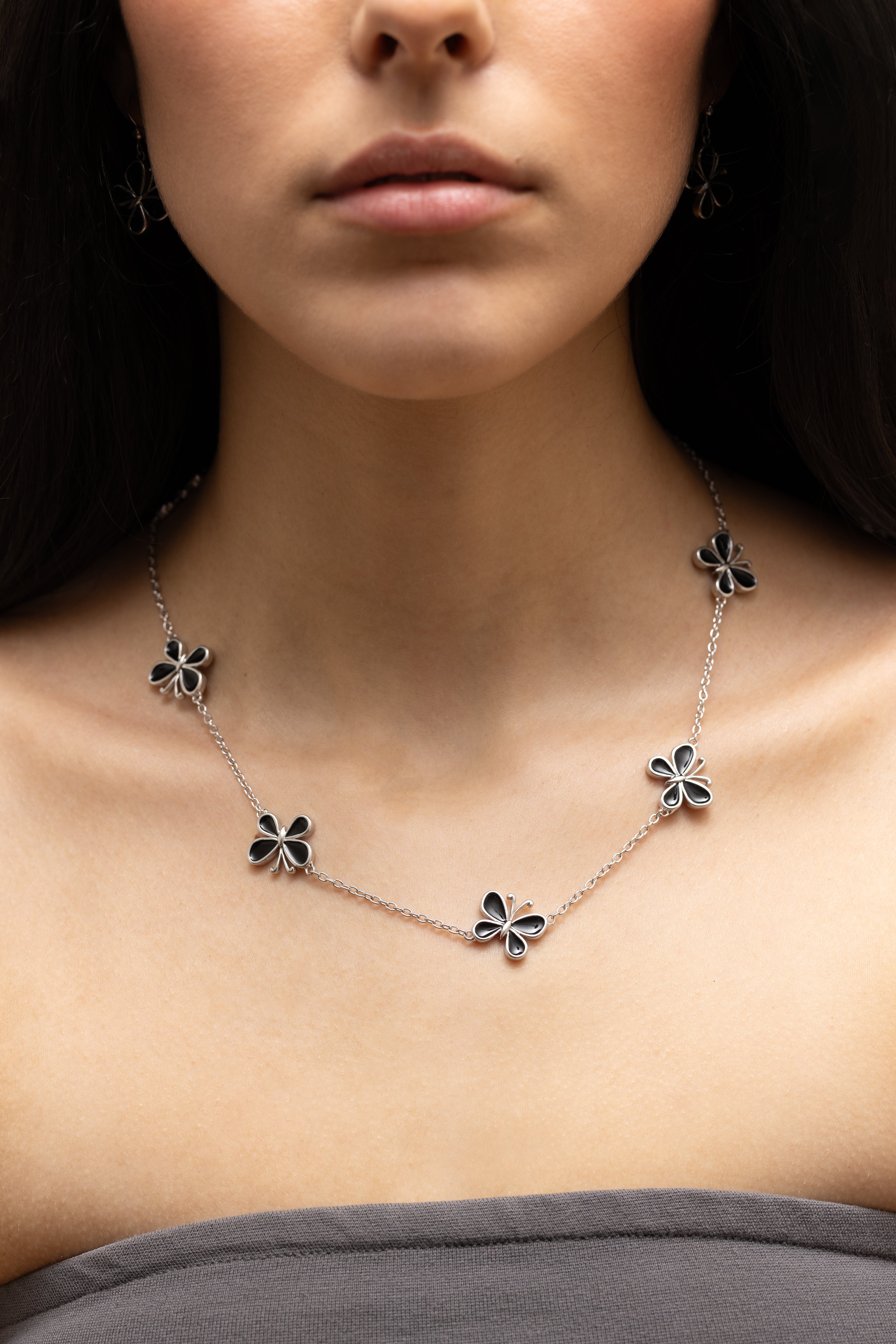 Collana Farfalle di Mezzanotte